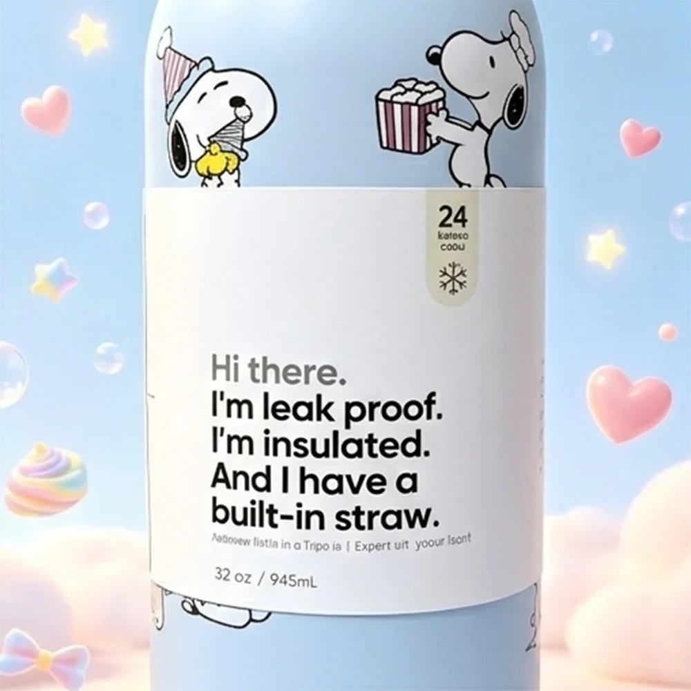 Owala x Snoopy Limited Edition Insulated Bottle 32 oz - Blue