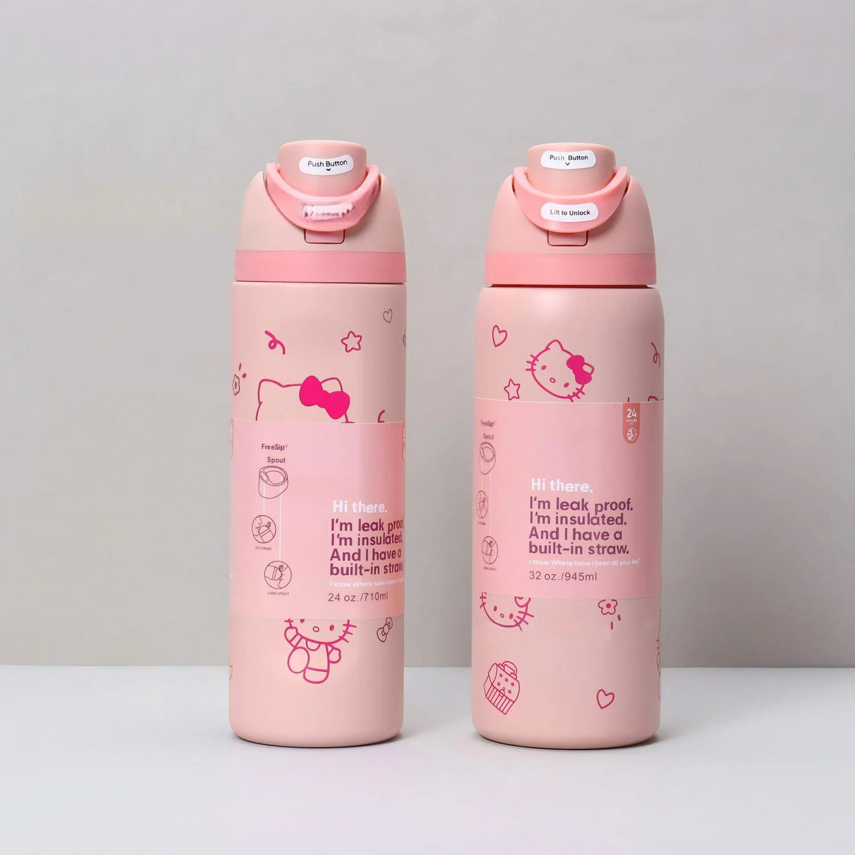 Owala x Hello Kitty Exclusive Limited Edition Water Bottle - Pink